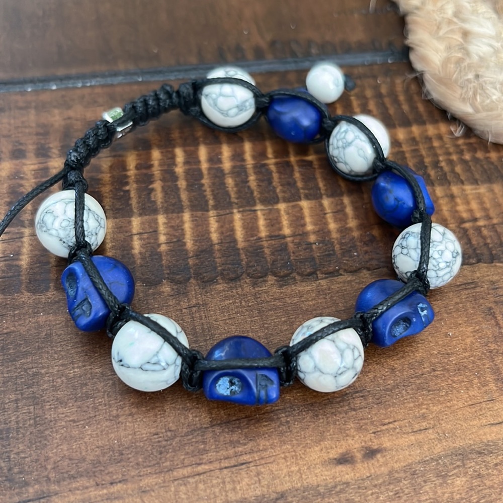 Purple skull bracelet